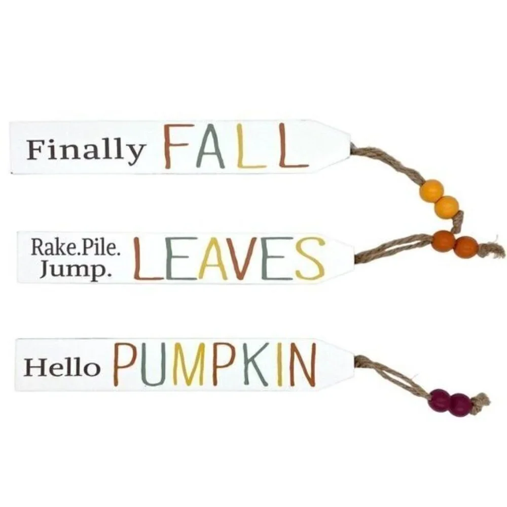 Fall Hanging Colorful Garland Sign Door Decor New